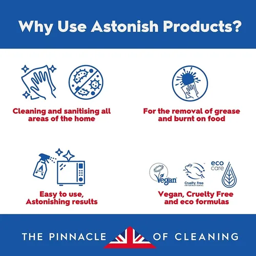 Vista 6 de Astonish Tabletas de lavavajillas todo en 1, limpiador doméstico que elimina la grasa, la suciedad y las manchas de la superficie, jabón