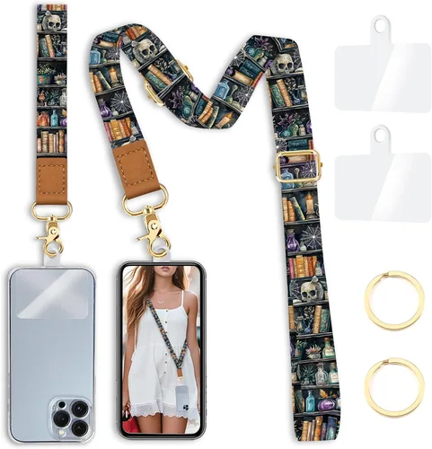 Vista 23 de Yonlevres Cordón para Teléfono con Correa de Muñeca Cruzada, Cordón para Teléfono Celular Be Kind para Alrededor del Cuello, Correa Ajustable