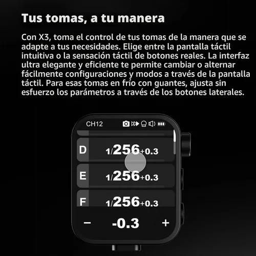 Vista 7 de Godox X3S X3 S TTL - Disparador inalámbrico para Sony, transmisor de flash