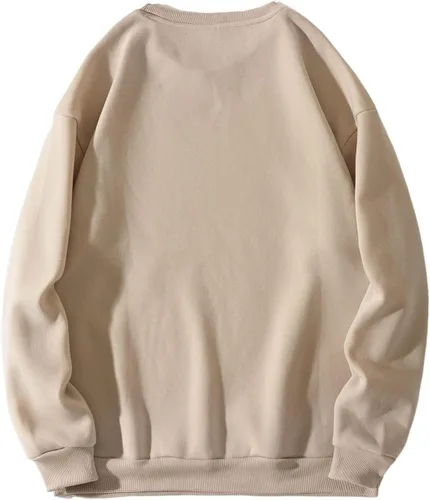 Vista 2 de SHENHE Men's Casual Letter Graphic Crewneck Drop Shoulder Long Sleeve Pullover Sweatshirt