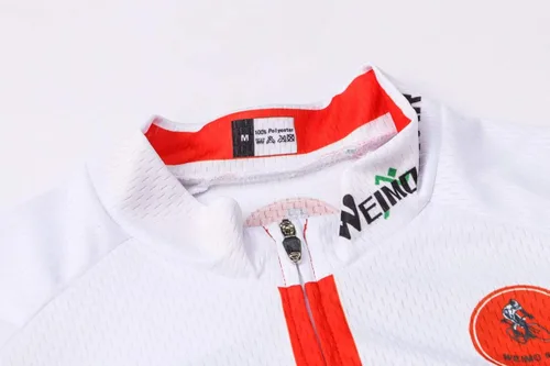 Vista 4 de New Pro - Camiseta de ciclismo de manga corta con cremallera completa para hombre, EE. UU