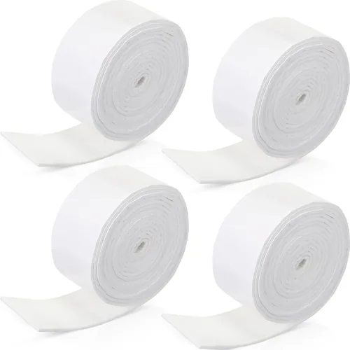 Vista 21 de Zonon 4 rollos de tiras de fieltro de 120 pulgadas con respaldo adhesivo, cintas de fieltro para muebles, rollos de tiras autoadhesivas de poliéster