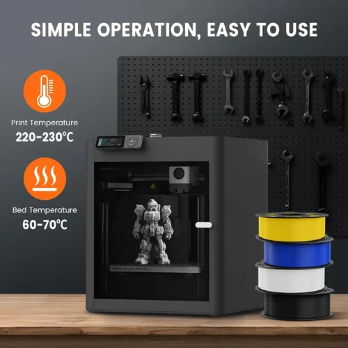 Vista 15 de TECBEARS - Filamento PETG de 0.07 in, 2.2 lbs, amarillo limón