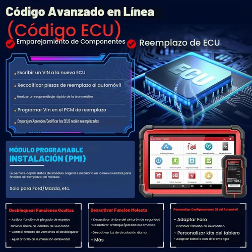 Vista 3 de LAUNCH X431 PRO3S+ Escáner de diagnóstico de coche bidireccional completo, codificación de ECU, clave IMMO, autenticación automática, OEM todo