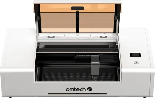 Vista 8 de OMTech Polar Lite - Grabador láser de CO2 con refrigerante láser de CO2, máquina de grabado láser de escritorio de 20 x 12 pulgadas, 55 W para uso