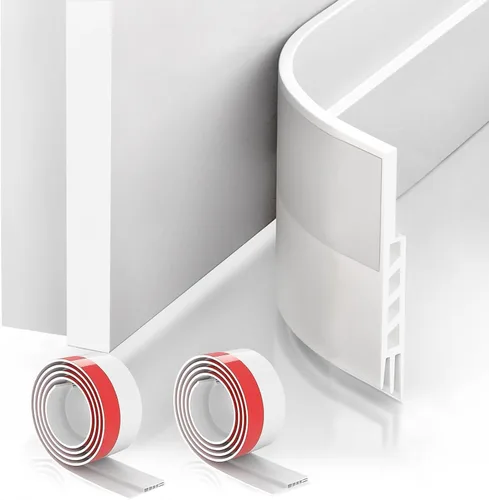 Vista 9 de Suptikes Paquete de 2 Topes de Corriente de Aire para Puerta, Barrido de Puerta para Puertas Exteriores e Interiores, Sello Inferior de Puerta