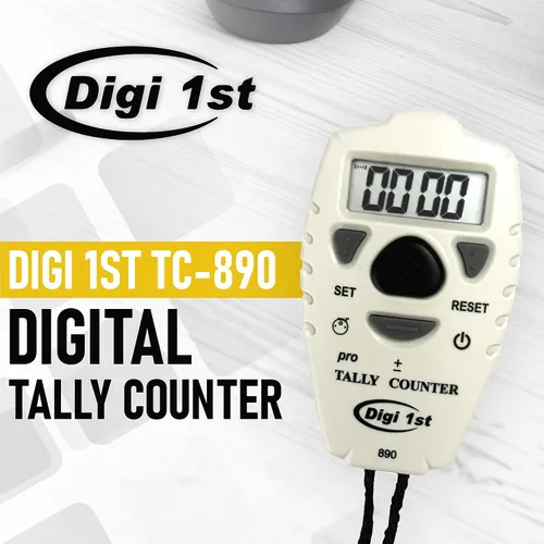 Vista 2 de TC-890 Digital Tally Counter, contador de clicker electrónico hacia arriba hacia abajo, contador de agregar/restar personas, contador de tono