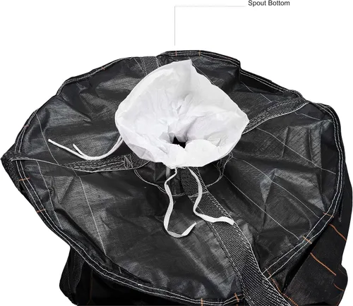 Vista 5 de Bolsa de envase intermedia a granel flexible de polipropileno pesado de 43 "para 1,3 yardas cúbicas de embalaje de plástico a granel bolsa 2600LBS