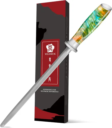 Vista 9 de WILDMOK Afilar la dureza estupenda que afila Rod de acero, sacapuntas de cuchillo de 9 pulgadas