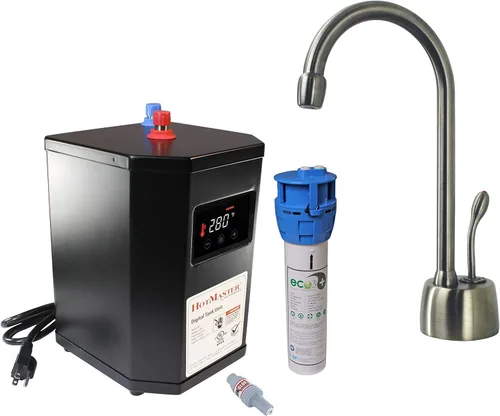 Vista 16 de Westbrass DT1F271-12 Develosah - Grifo dispensador de agua caliente de 9 pulgadas con sistema de tanque digital HotMaster DigiHot y filtro de agua