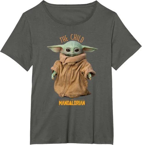 Vista 45 de Star Wars The Mandalorian Grogu The Child Photo Pose - Camiseta linda Negro