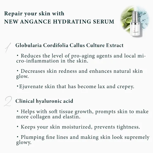 Vista 6 de Suero hidratante ácido hialurónico para la piel suave y alivia la oxidación prematura, efecto hidratante intenso para todo tipo de piel, 1 onza