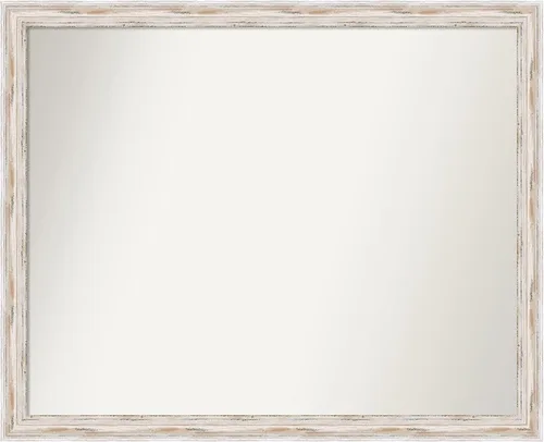 Vista 176 de Amanti Art Espejo personalizado, espejo de baño estrecho Alexandria White Wash, espejo de pared o espejo de tocador de baño sobre el fregadero