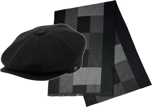 Vista 35 de Hombres de lana Newsboy Cabbies Otoño Invierno Clásico Patchwork Plaid Apple Cap Golf Sombrero Multicolor