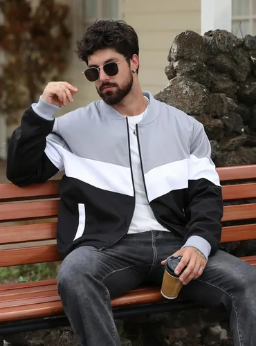 Vista 7 de HYPESTFIT Chaqueta bomber para hombre, casual, resistente al viento, para otoño e invierno, abrigos, acolchados, con aislamiento
