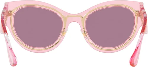 Vista 4 de Versace Lentes de sol para mujer marco rosa transparente lentes rosas 2087in