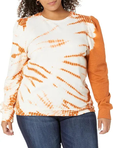 Vista 4 de The Drop Women's Jean Puff-Sleeve Fleece Sweatshirt