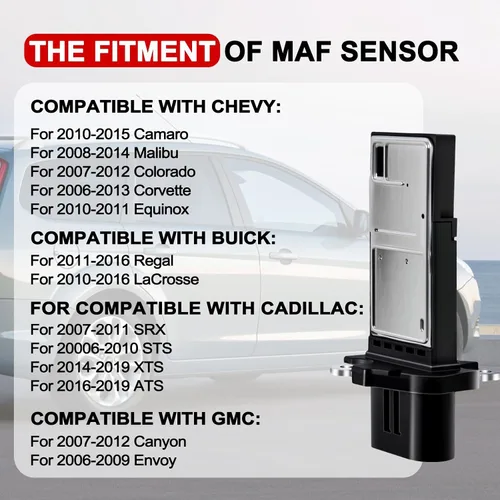 Vista 2 de Medidor de sensor de flujo de aire masivo 213-4222 Sensor MAF compatible con Buick para Cadillac para CTS para Camaro para Colorado para GMC