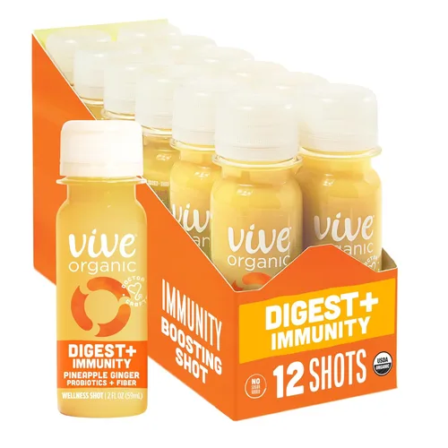 Vista 9 de Vive Organic Immunity Boost Cayena, shot de jengibre y cúrcuma (botella de 2 onzas)