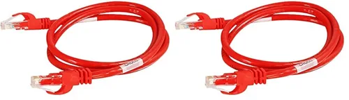 Vista 2 de C2G /Cables to Go 31381 Cat6 Snagless Unshielded (UTP) Cable Ethernet Crossover de red, rojo (5 pies/5.0 ft)