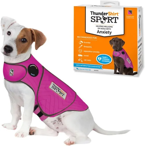 Vista 18 de Chaqueta de ansiedad deportiva para perro, Fucsia