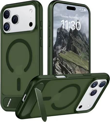Vista 224 de Funda para iPhone 11 con compatibilidad magnética, [Soporte invisible incorporado][Compatible con MagSafe]