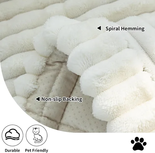 Vista 3 de Funda para sofá, fundas de sofá para perros, lavables, antideslizantes, a rayas, para sofá seccional, protector de muebles para forma de L