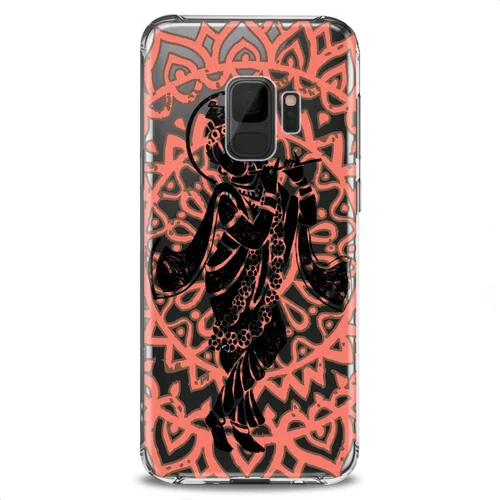 Vista 9 de Funda compatible con Samsung A91 A54 A52 A51 A50 A20 A11 A12 A13 A14 A03s A02s Dancing Krishna Soft Absolute God Design Hinduism Print Mantra Clear