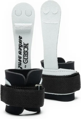 Vista 9 de Gibson Athletic Just Right Neo - Agarres de gimnasia para mujer, agarre de cuero con protector de muñeca de neopreno, cierre de velcro, agarres