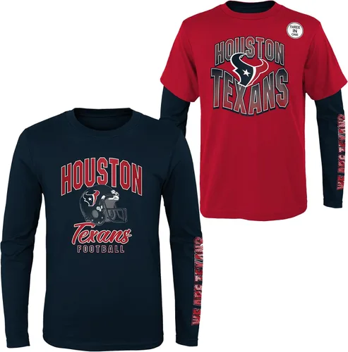 Vista 9 de NFL Conjunto de 3 Camisetas y Camisas de Manga Larga para Niños y Jóvenes 8-20, Colores del Equipo del Día del Juego
