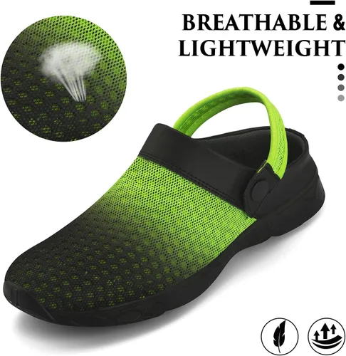 Vista 2 de SAGUARO - Zapatos de jardín de secado rápido para hombre y mujer, ligeros y transpirables. Zuecos de jardinería, sandalias de agua y malla