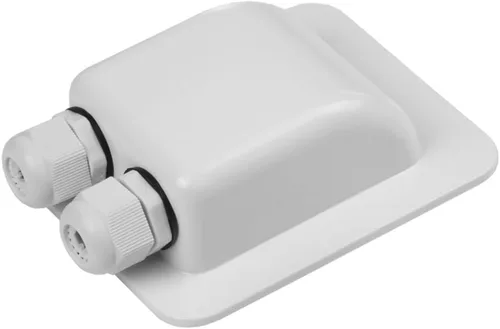 Vista 9 de Glándula de entrada de cable doble solar ABS resistente a la intemperie, conector curvo del cable
