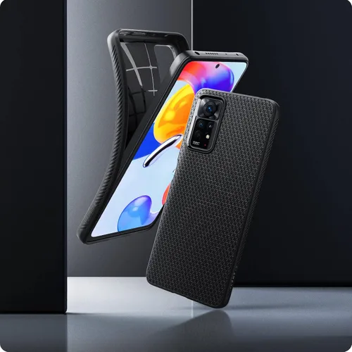 Vista 3 de Spigen Liquid Air - Funda diseñada para Redmi Note 11 Pro (Liquid Air), color negro mate