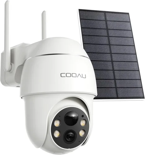 Vista 10 de COOAU 2.5K/4MP cámaras de seguridad solares inalámbricas al aire libre