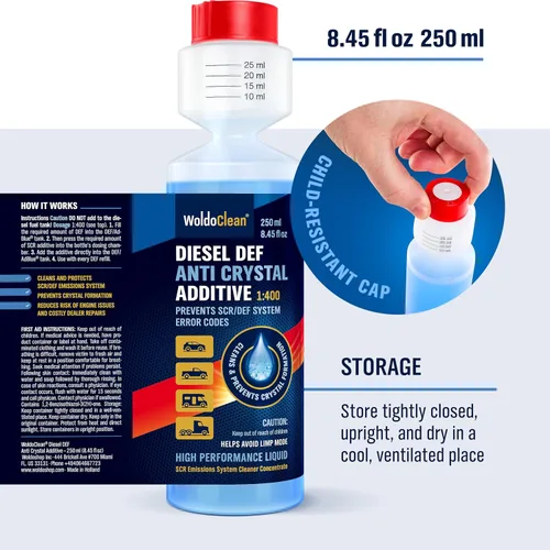 Vista 8 de WoldoClean Aditivo de tratamiento de cristal DEF 8.45 oz - Limpiador
