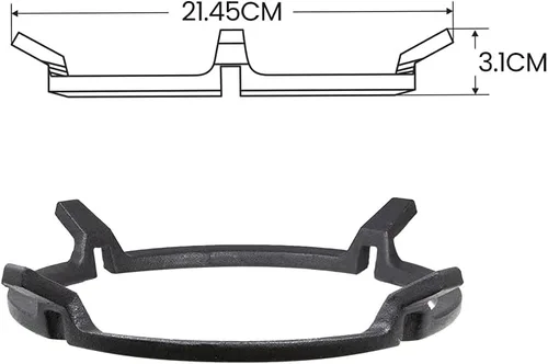 Vista 2 de BUFFALO Utensilios de cocina Wok Ring de hierro fundido