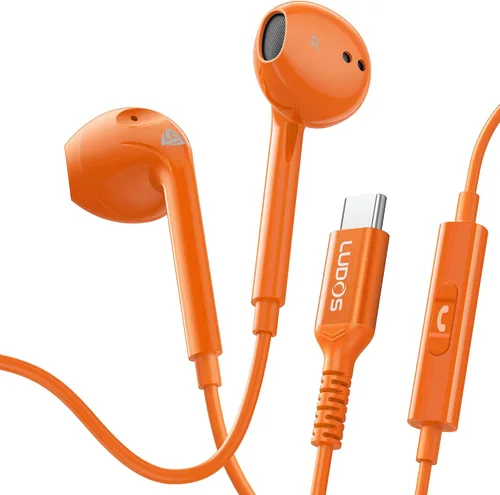 Vista 27 de LUDOS Zenith - Auriculares intraurales con cable, auriculares con micrófono, con cable para auriculares Jack de 0.138 in para iPhone, Samsung