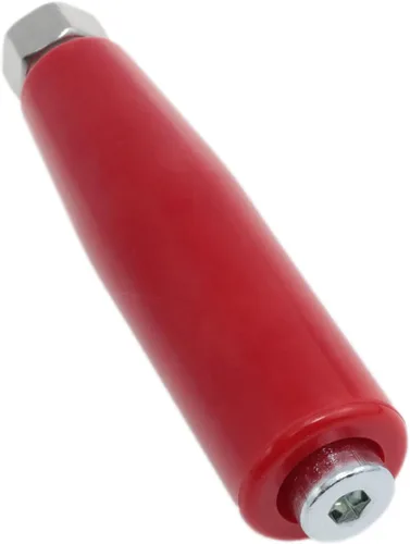 Vista 2 de Rojo M12 Roscado Asas Torno Mango de Mano Manija Giratoria Manivela Rueda de Mano Accesorios con Tuercas para Construcción de Viviendas, Reparación