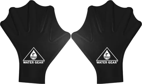 Vista 2 de Water Gear Guantes de silicona Force - Guantes Aqua Fitness - Ideal para entrenamientos y buceo - Diseñado con agarre mejorado