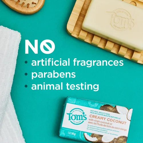 Vista 4 de Tom's of Maine - Jabón en barra de belleza natural Sensitive Skin, Soap Bar, Soap Bar for Women, Gentle Cleansing, Personal Care Product, Everyday