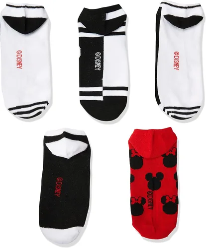 Vista 3 de Disney Women's Mickey Mouse 5 Pack No Show Socks