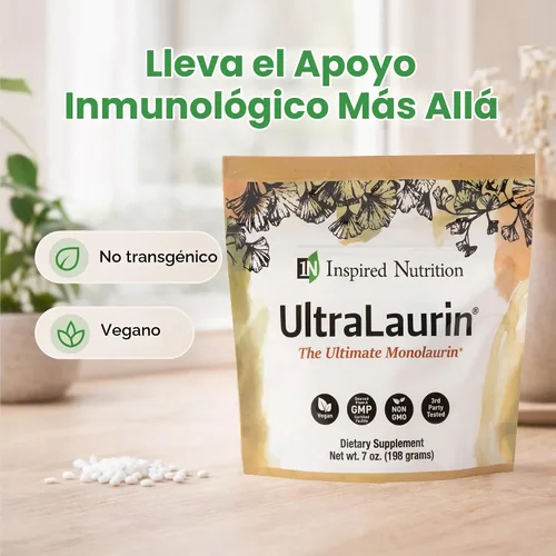 Vista 6 de UltraLaurin® Suplemento de monolaurina – 3000 mg de pellets derivados de 200 porciones, bienestar digestivo, vegano, sin OMG, suplemento