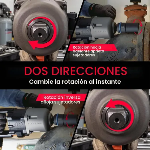 Vista 4 de Ingersoll Rand Ingersoll-Rand, 3940B2TI, Llave de impacto neumática, 1 In