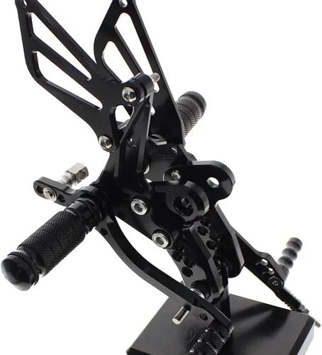 Vista 5 de FXCNC Reposapiés ajustables para motocicleta CNC Billet, compatibles con GSXR1300 GSX1300R HAYABUSA 1999-2020