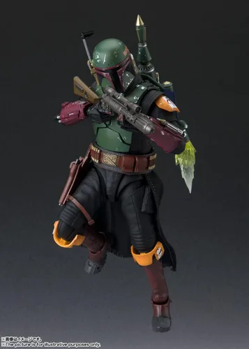 Vista 2 de S.H. Figuarts Boba Fett (Star Wars: El libro de Boba Fett) Aprox. 6.1 pulgadas (6.102 in), AVS, PVC y tela, figura de acción prepintada
