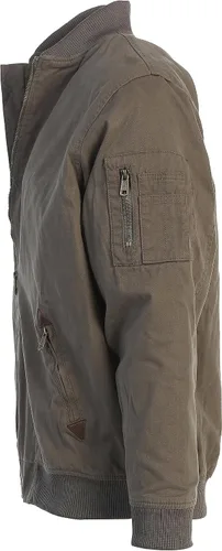 Vista 5 de Gioberti - Chaqueta bomber para hombre, de sarga, 100 % de algodón, con cremallera completa