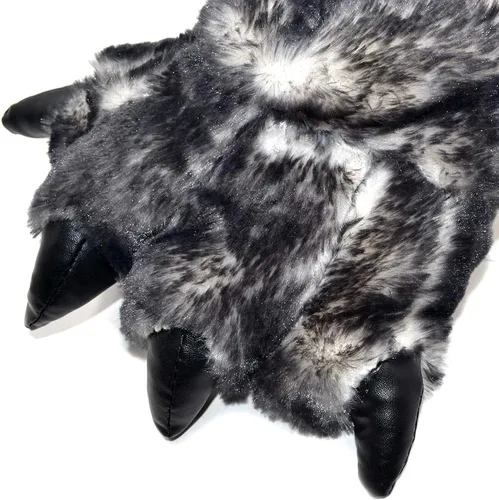 Vista 3 de Millffy Pantuflas de pata de animal para mujer