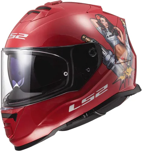 Vista 16 de LS2 Helmets Assault - Casco integral para motocicleta con protector solar