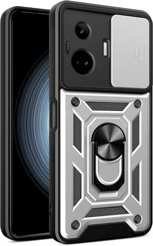 Vista 89 de Compatible con Tecno Pova Neo 2 Bracket Shell, con cubierta deslizante para lente de cámara compatible con Tecno Pova Neo 2 LG6n Case Negro
