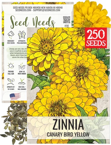 Vista 10 de Seed Needs State Fair - Semillas de zinnia para plantar flores cortadas mixtas, 1 paquete 4-Mezclado